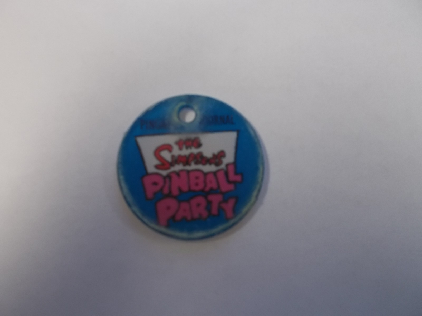 The Simpsons Pinball Party Original Pinball Machine Promotional Key Fob